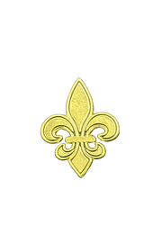 Golden Fleur de Lis Metal Lapel Hat Pin