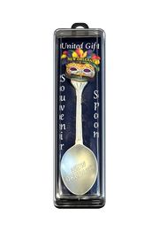 New Orleans Mardi Gras Mask Collectible Souvenir Spoon