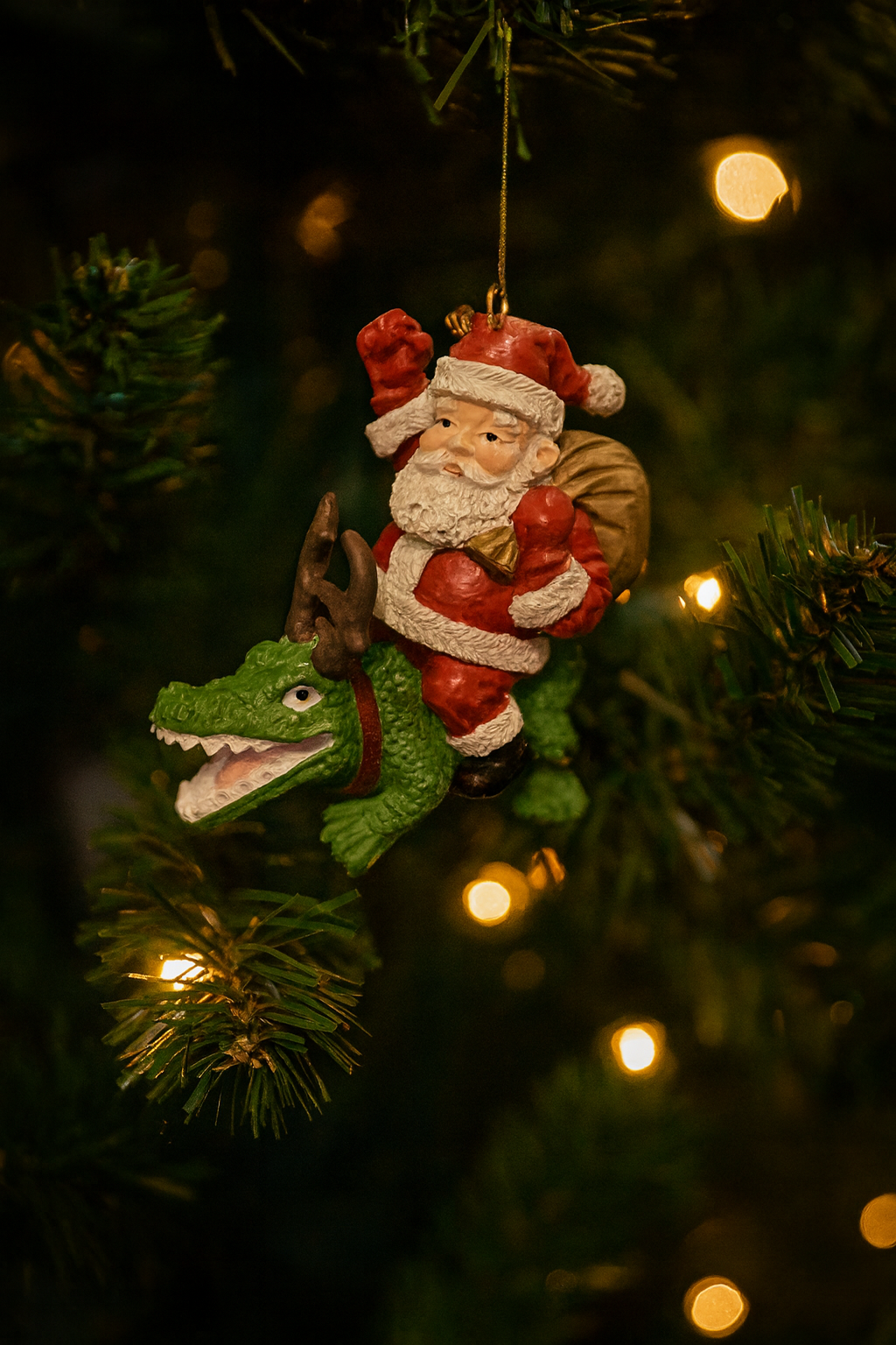 Santa Riding Gator 2
