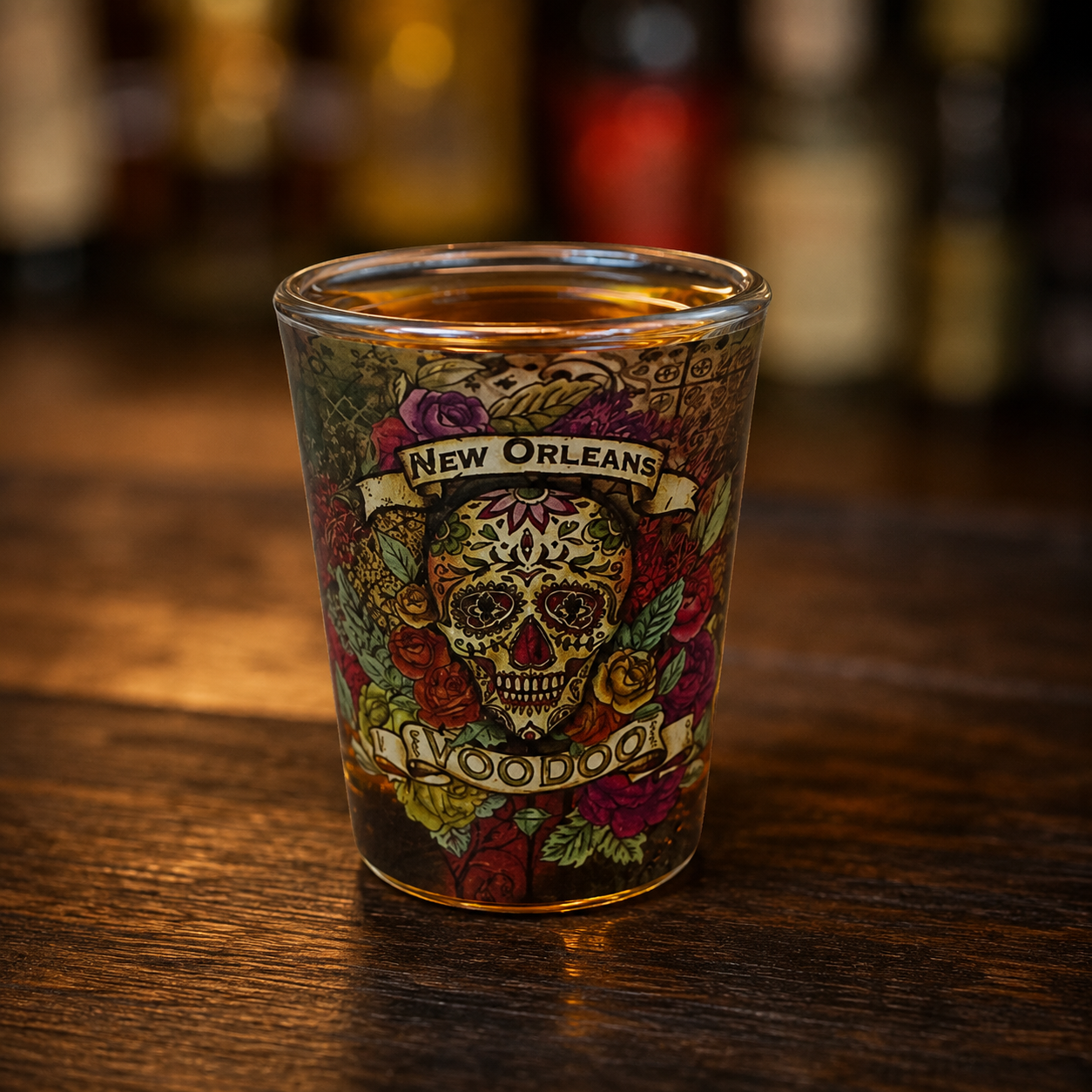 New Orleans Voodoo Skull Shot Glass