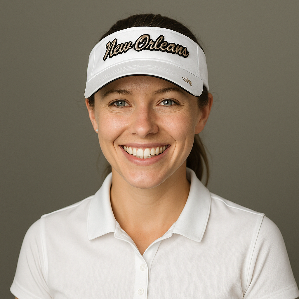 New Orleans Visor - White