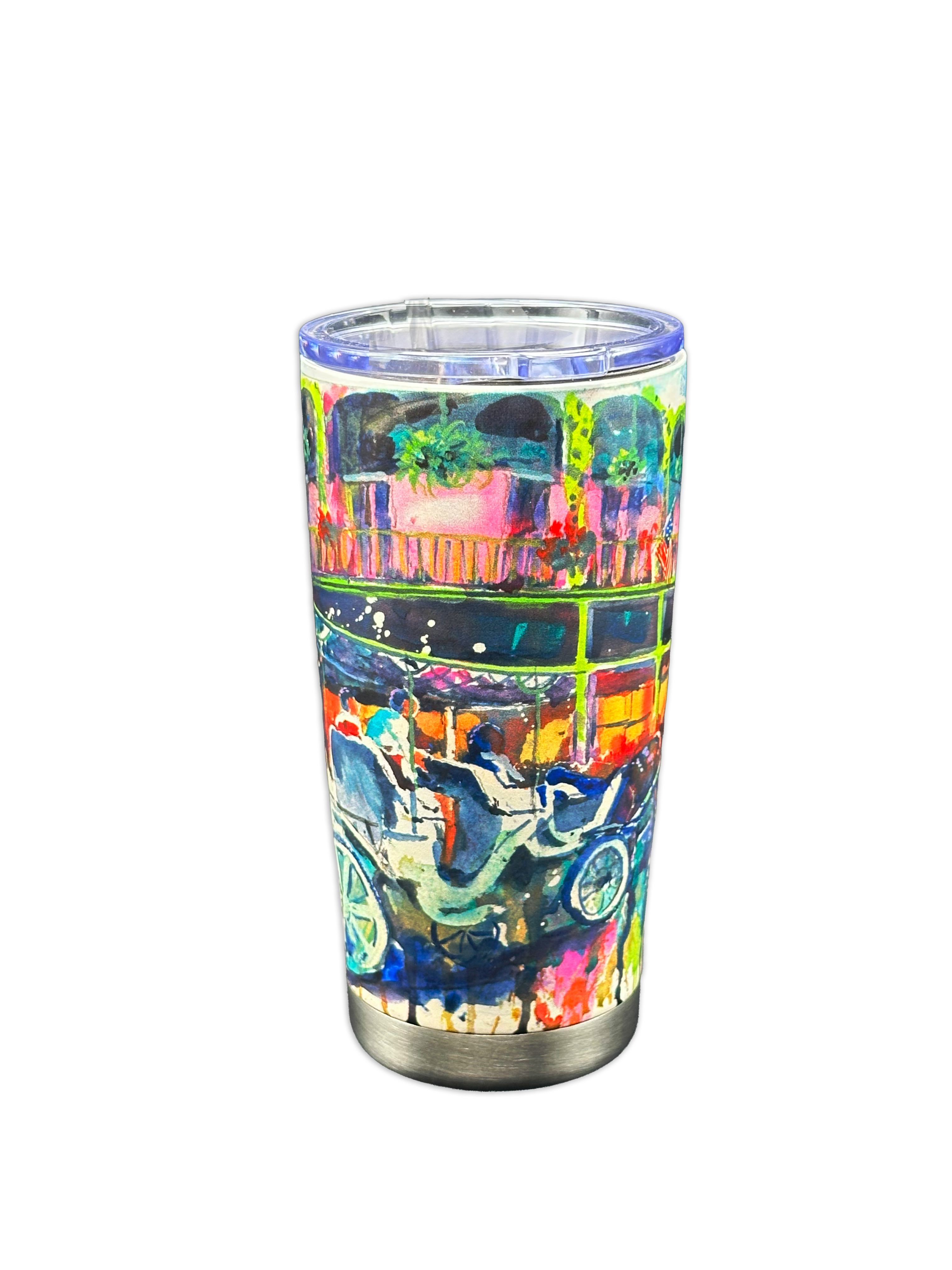 Horse and Buggy Art Print Stainless Steel Tumbler