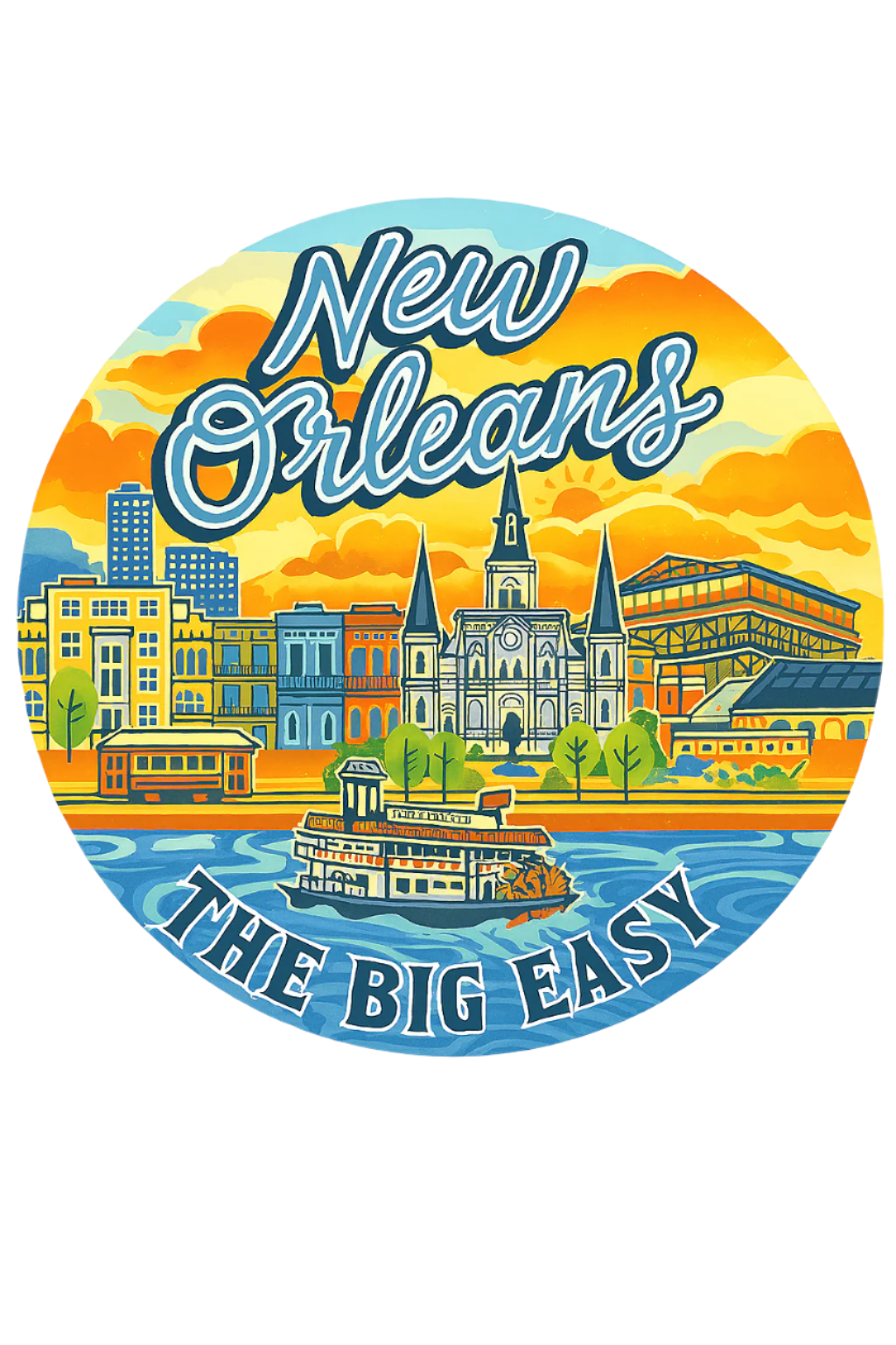 New Orleans The Big Easy Magnet