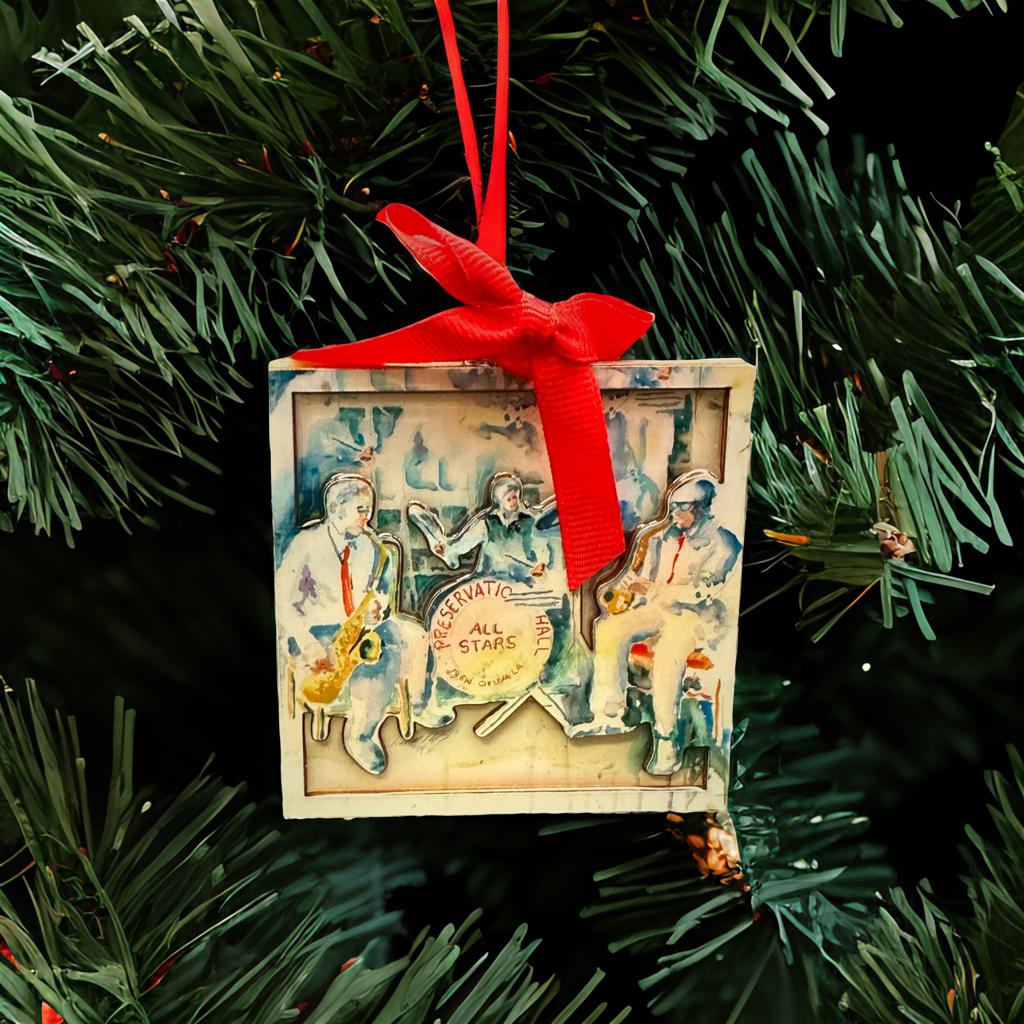 All-Stars Jazz Band Wooden Ornament
