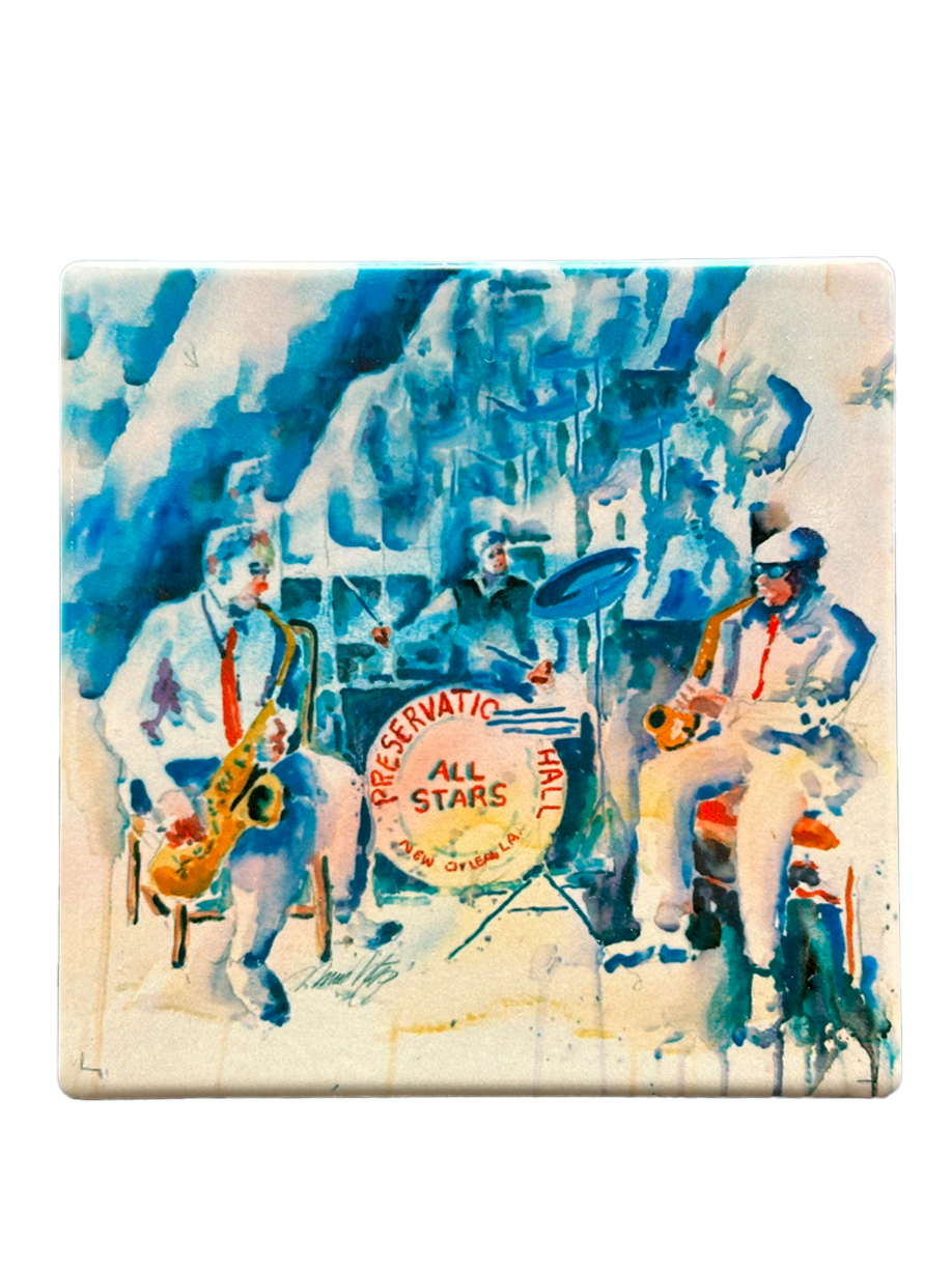 All Stars Jazz Band Ceramic Coaster