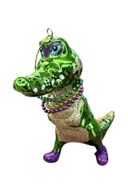 Alligator Mardi Gras Ornament  cx618