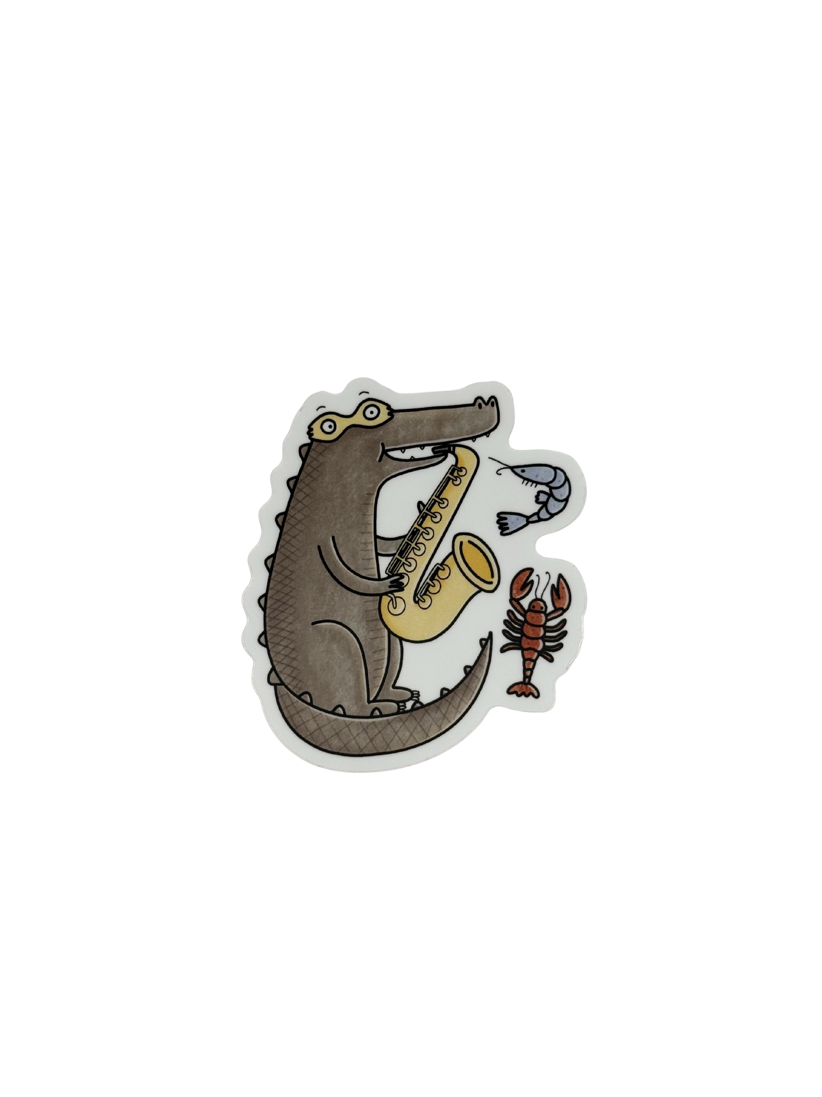 Jazzed Alligator Sticker