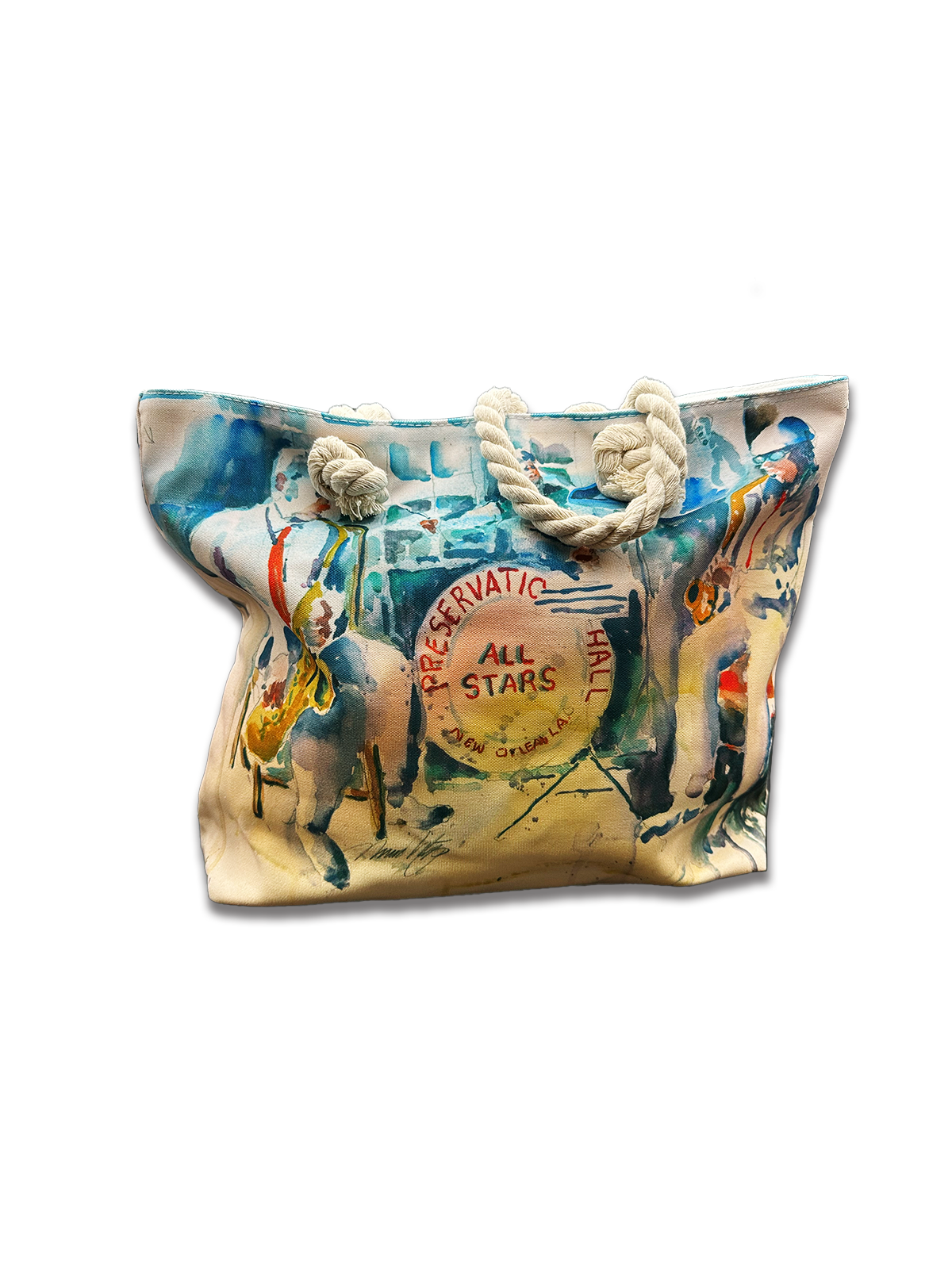 All-Stars Jazz Band Canvas Rope Handle Tote Bag