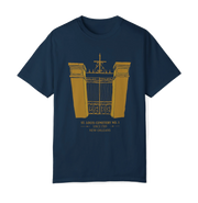 St. Louis Cemetery No. 1 Gate T-Shirt in Navy and Gold