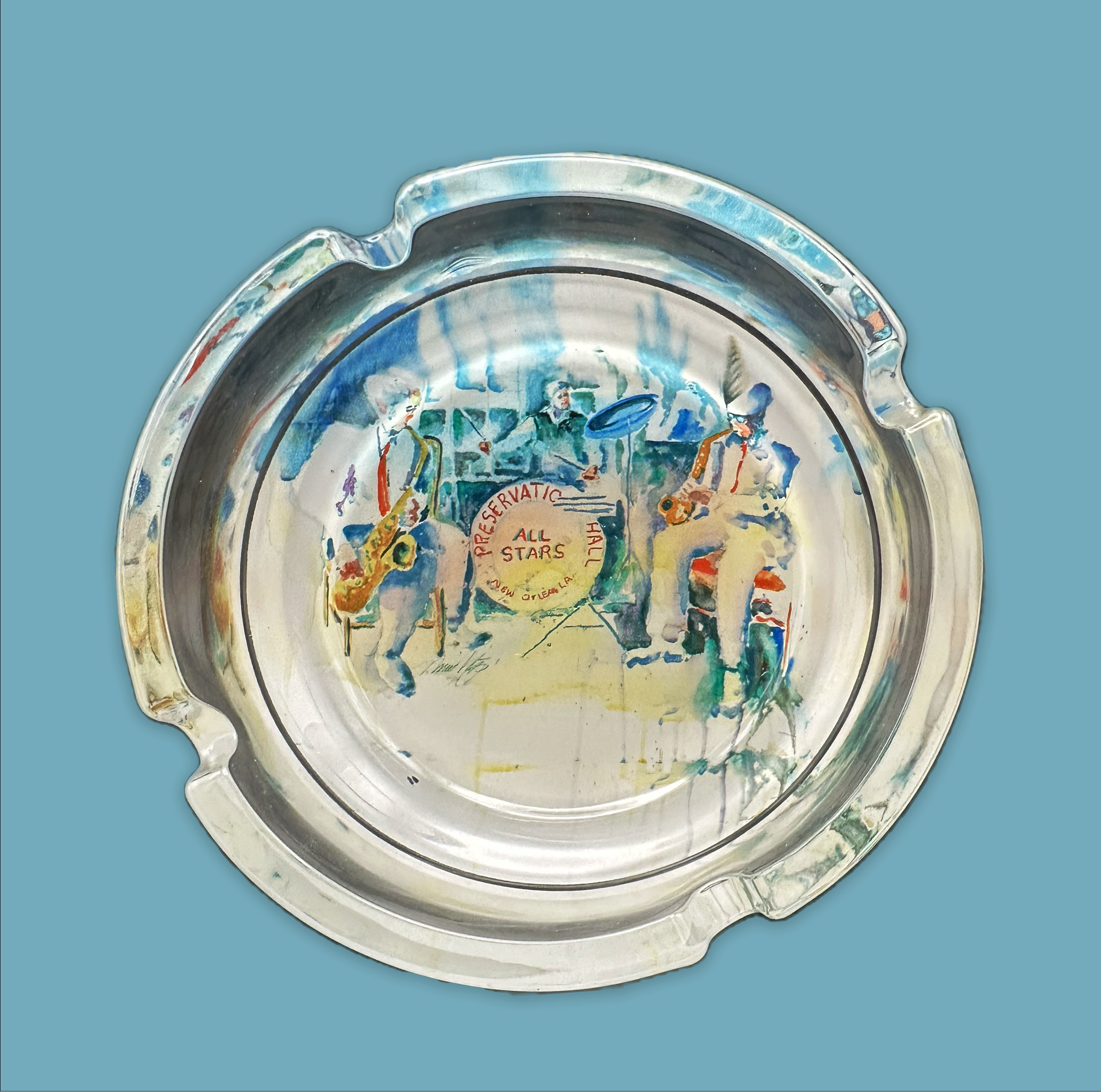 All Stars Jazz Band Glass Ashtray