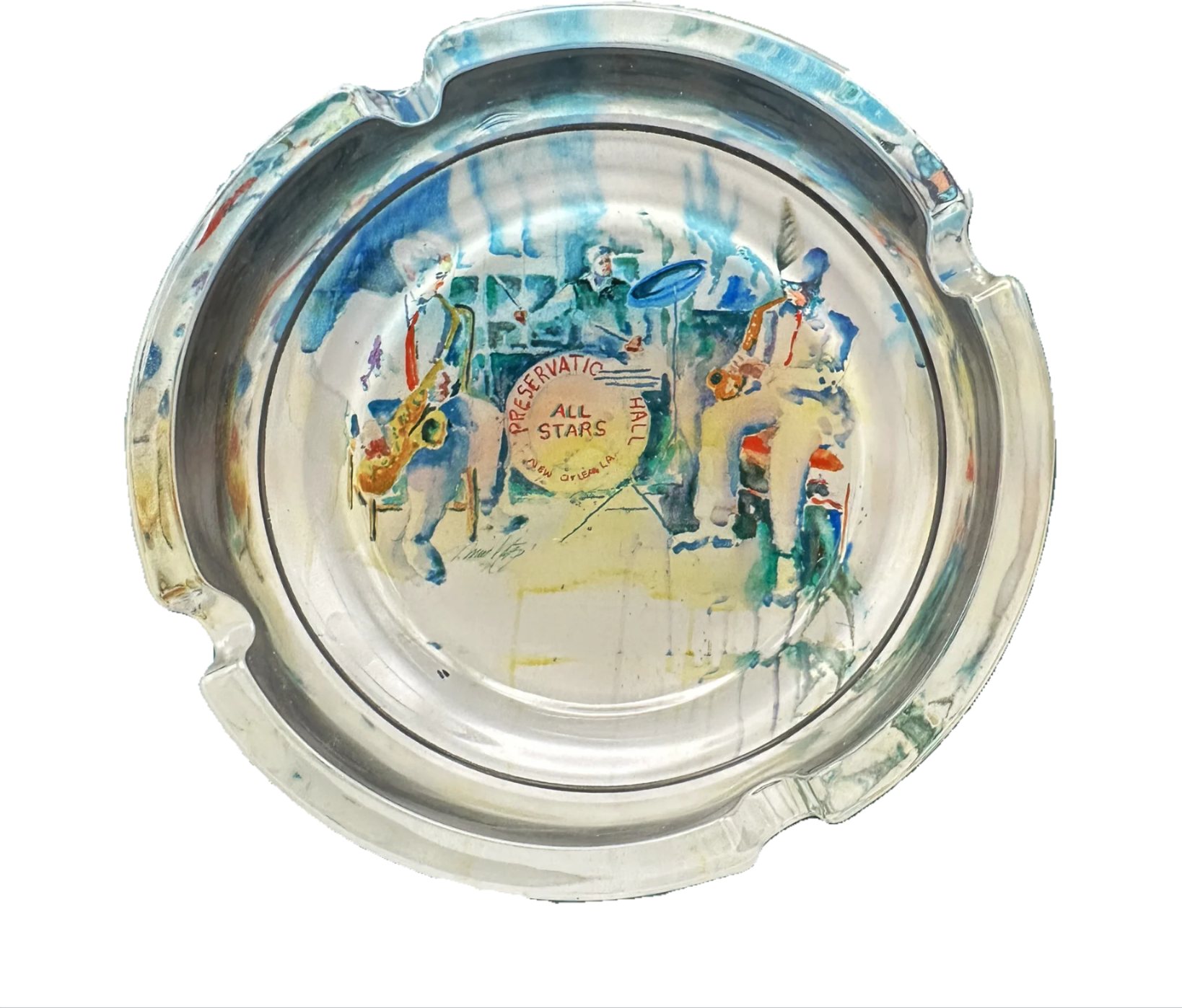 All Stars Jazz Band Glass Ashtray