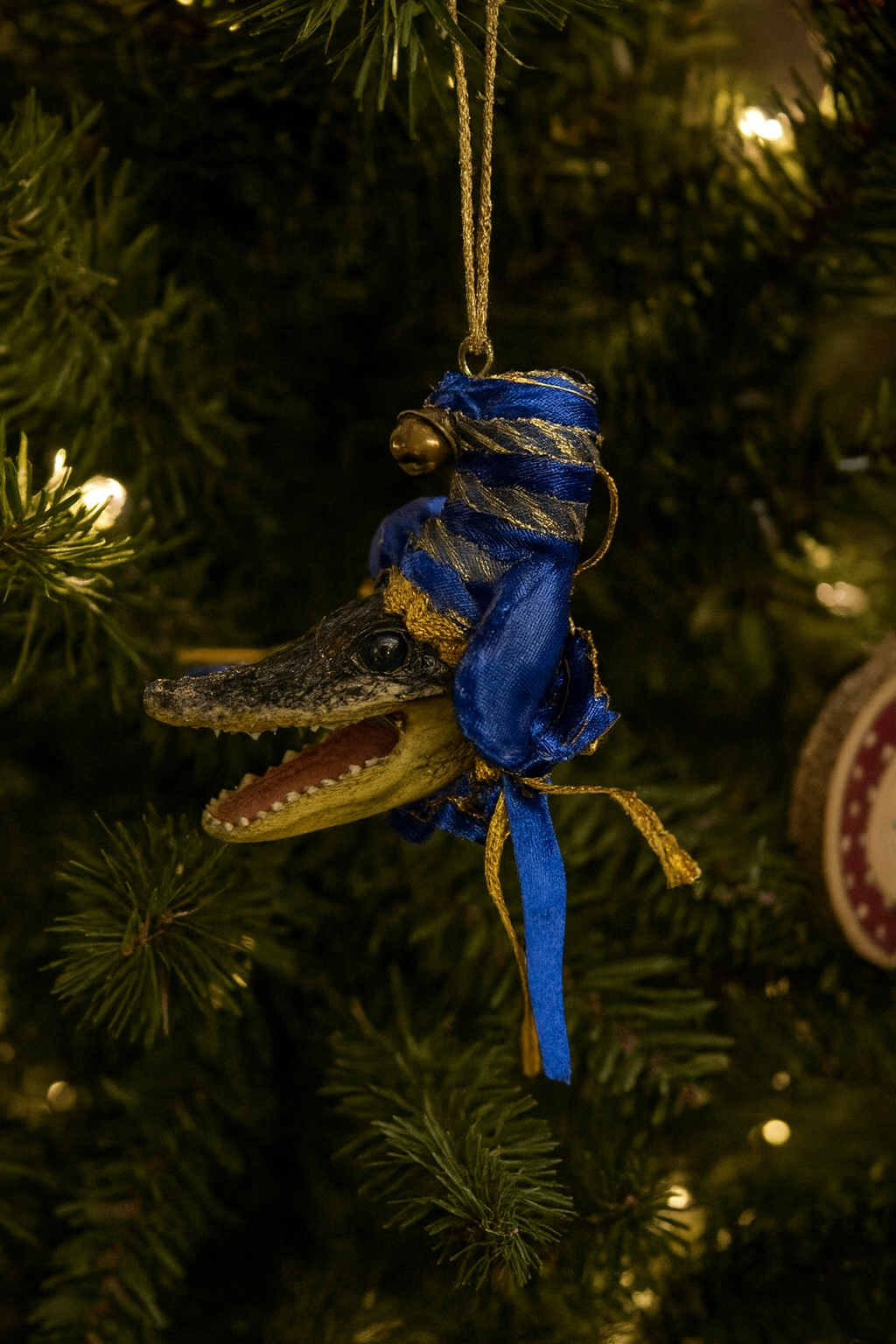 Bayou Jester Gator Ornament/Magnet