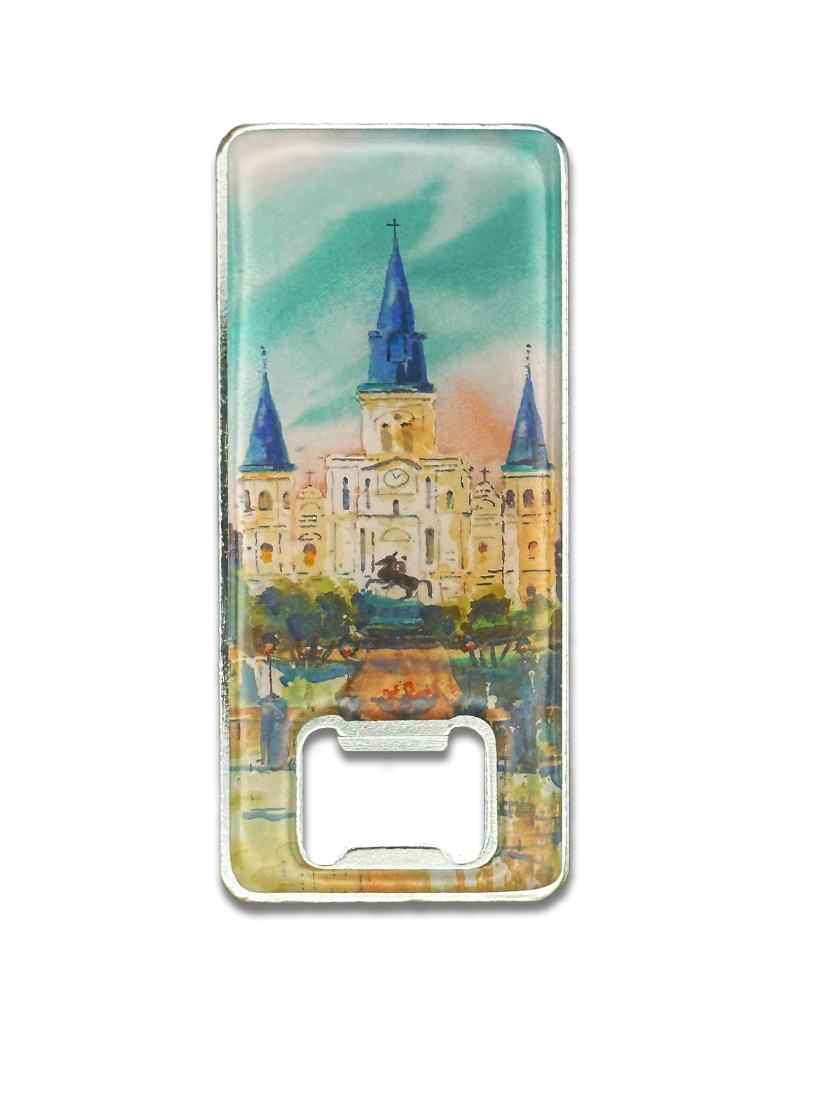 St. Louis Cathedral Bottle Opener and Magnet - New Orleans Souvenir