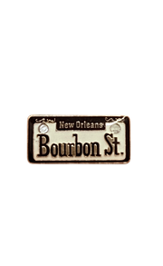 Bourbon St. Street Sign Pin