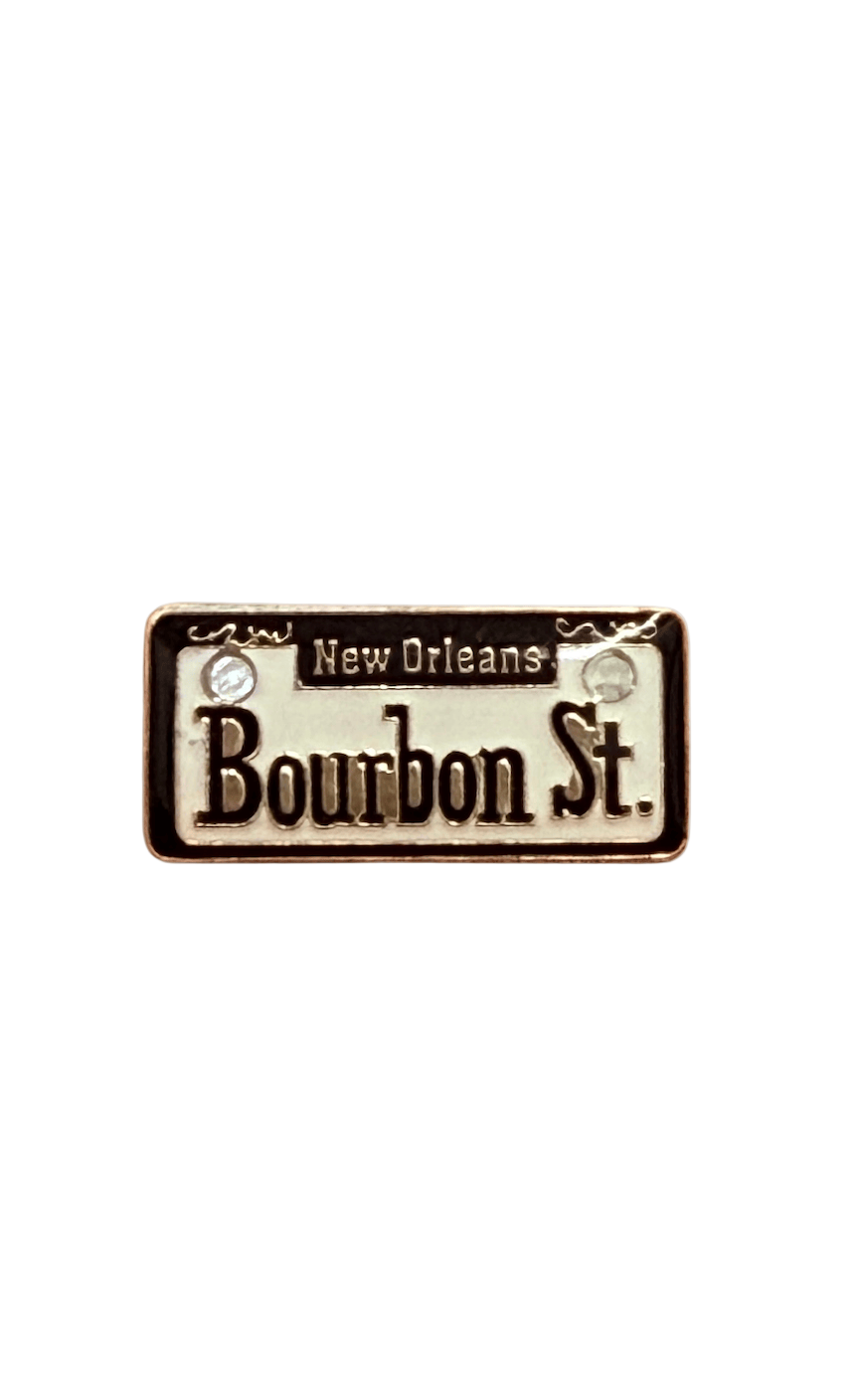 Bourbon St. Street Sign Pin