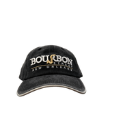 Bourbon Street New Orleans Cap with Saxophone - Grey