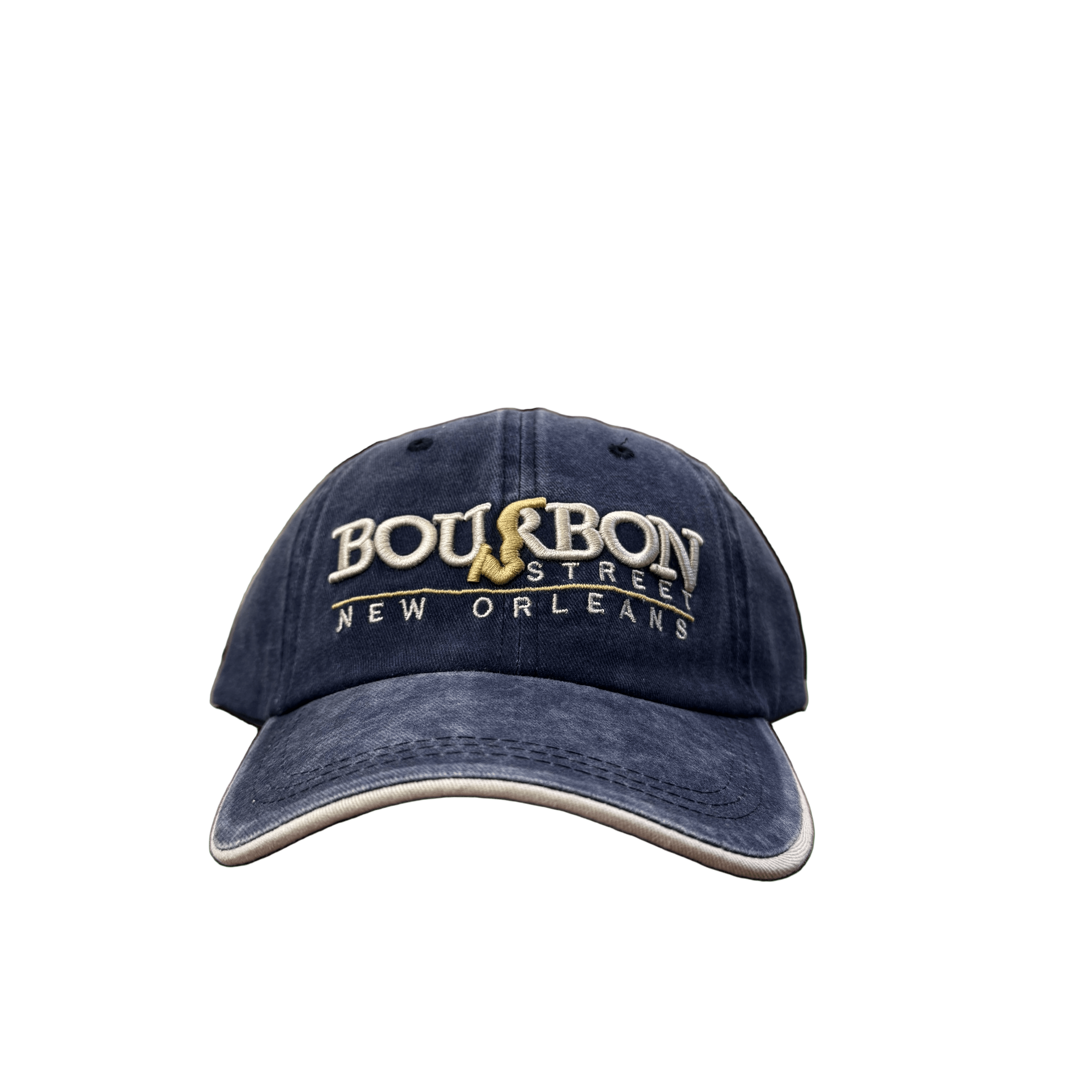 Bourbon Street New Orleans Cap with Saxophone - Navy