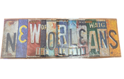 New Orleans "The Big Easy" Metal Wall Sign