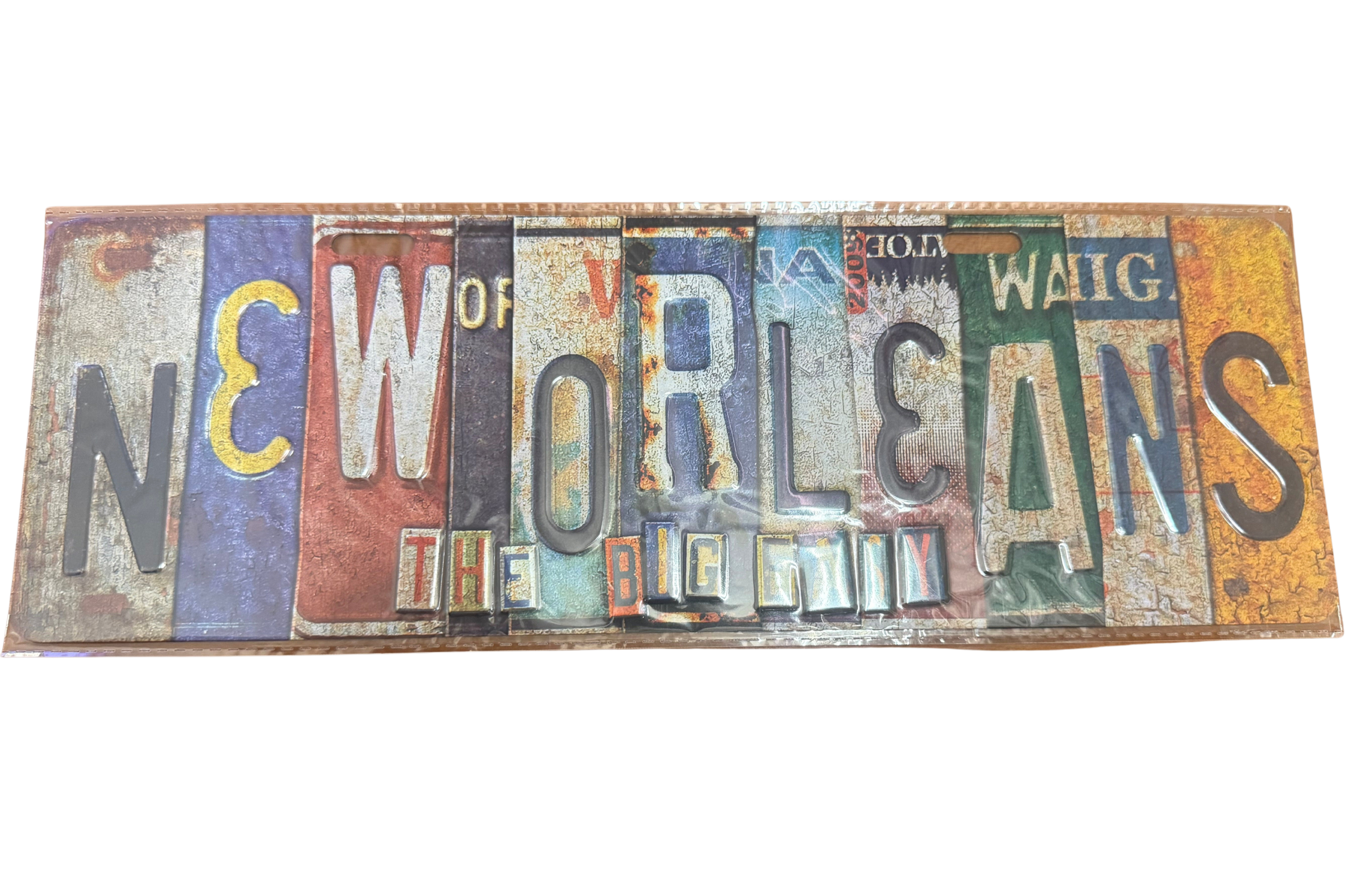 New Orleans "The Big Easy" Metal Wall Sign