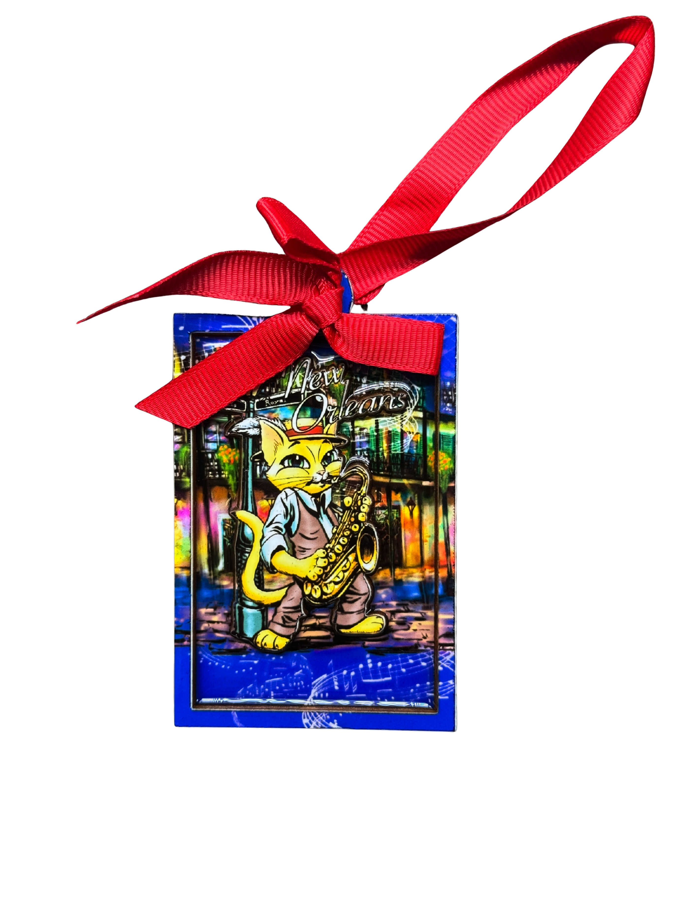 Jazzy Cat Ornament