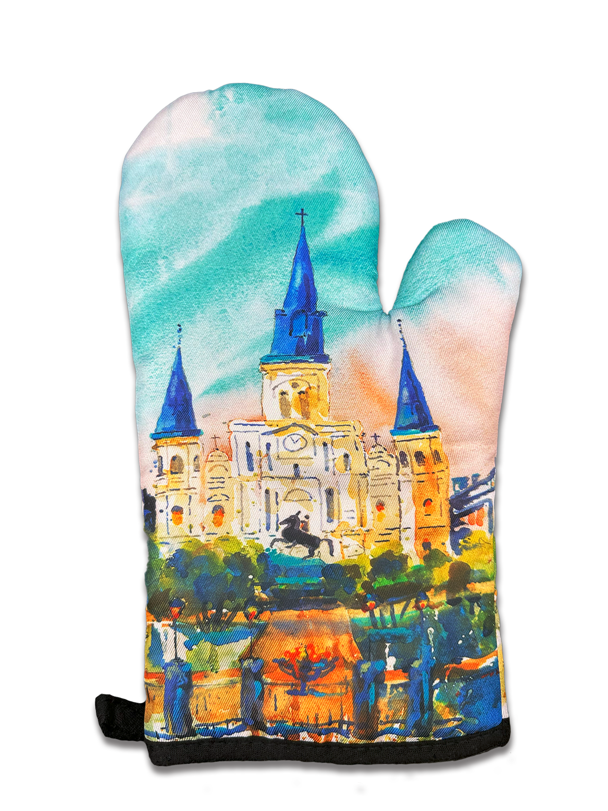 St. Louis Cathedral Cotton Oven Mitt