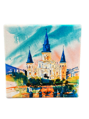 St. Louis Cathedral Ceramic Coaster