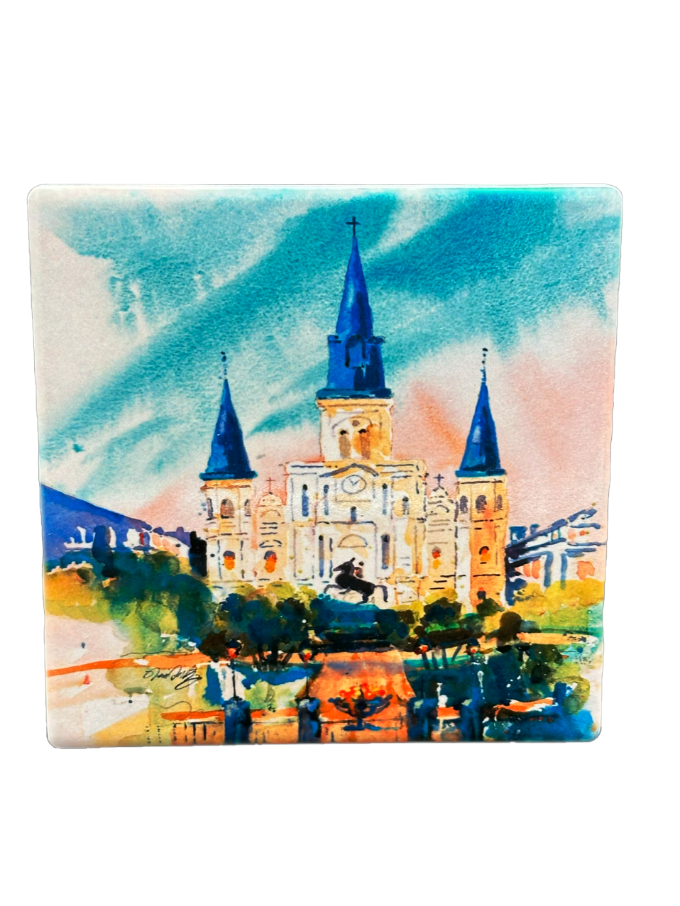St. Louis Cathedral Ceramic Coaster