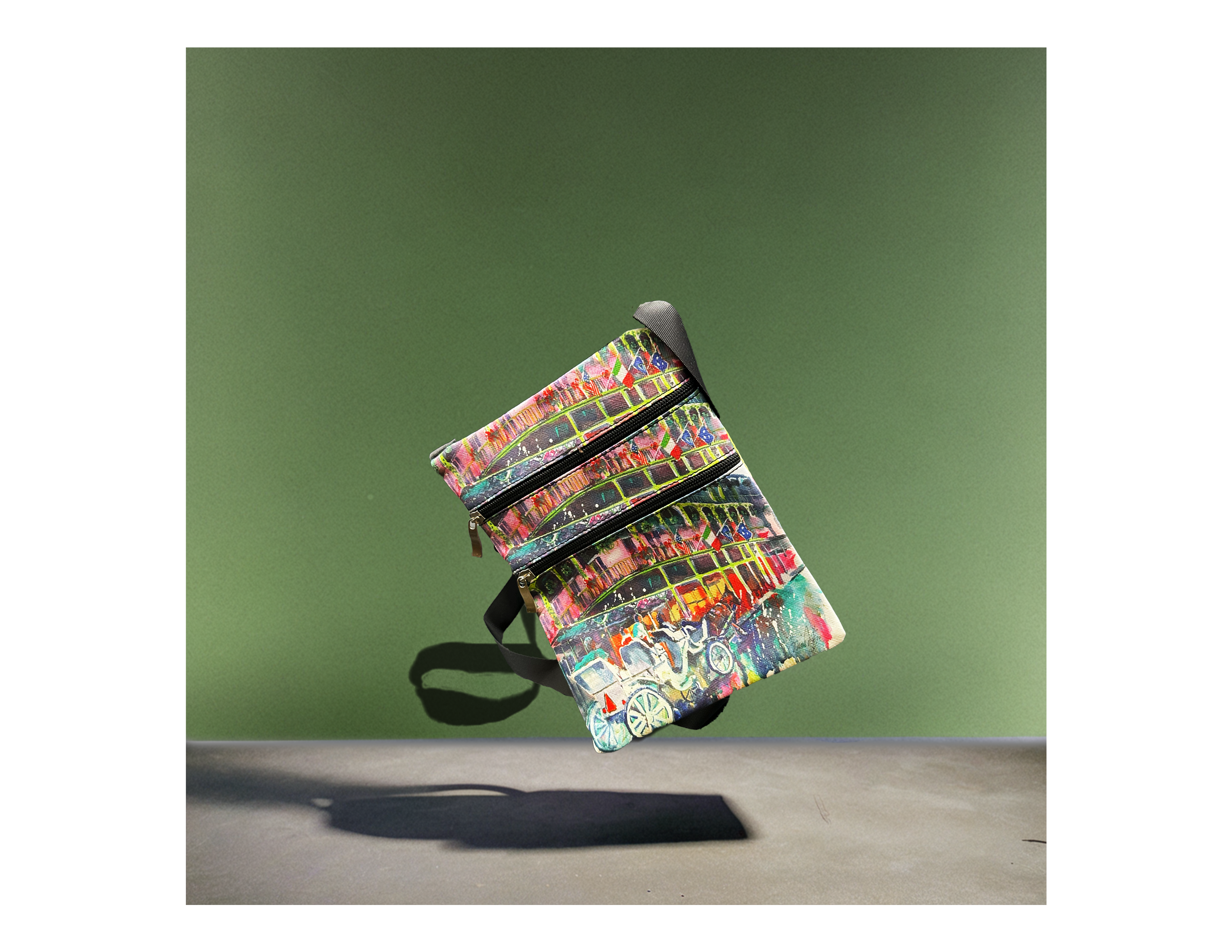 Horse and Buggy Crossbody Bag