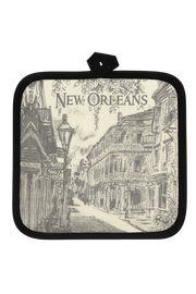 New Orleans French Quarter Street Scene Pot Holder