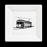 New Orleans Streetcar Square Trinket Dish