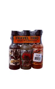 Extra Hot Louisiana Hot Sauce Travel Trio Gift Set