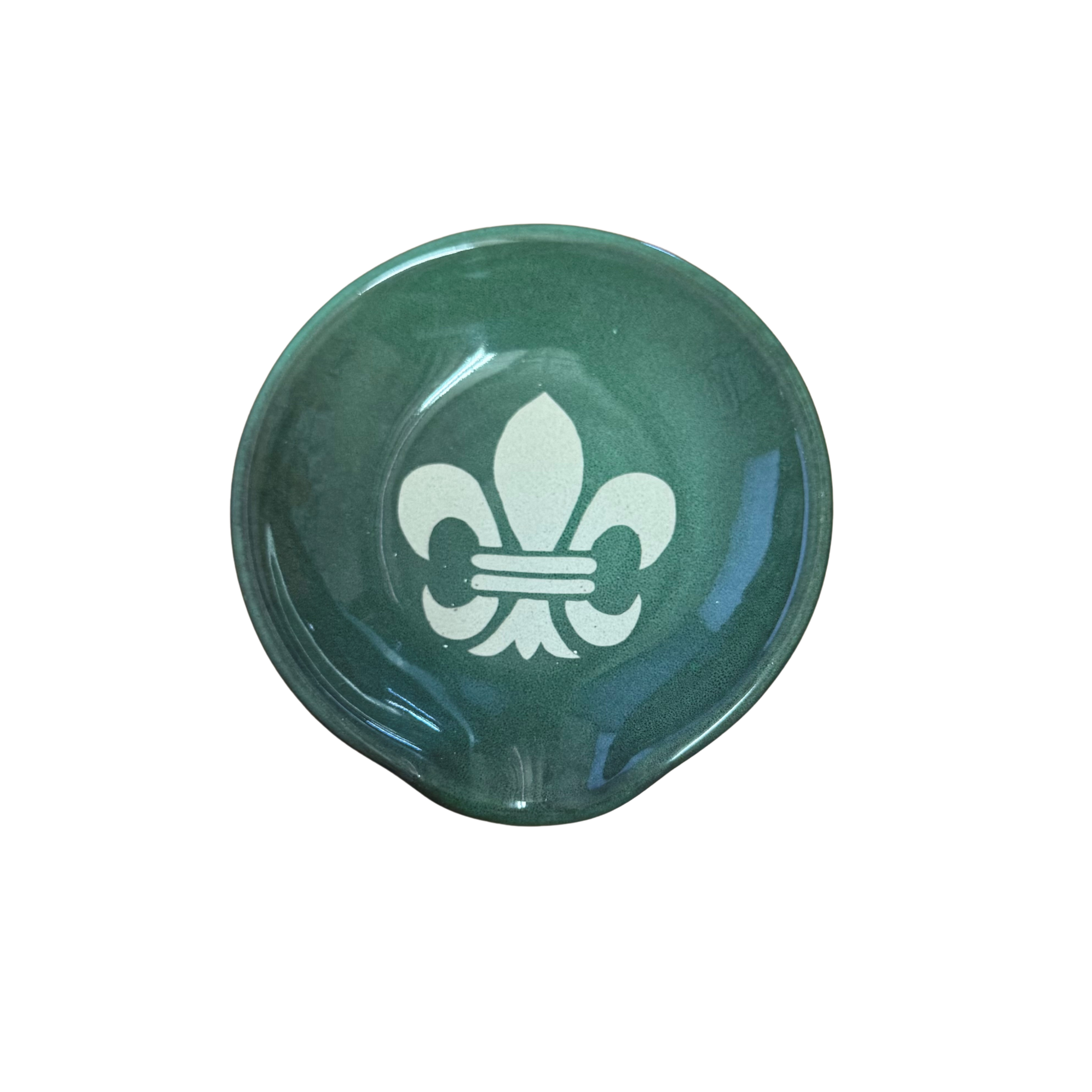 Fleur-de-Lis Stoneware Spoon Rest