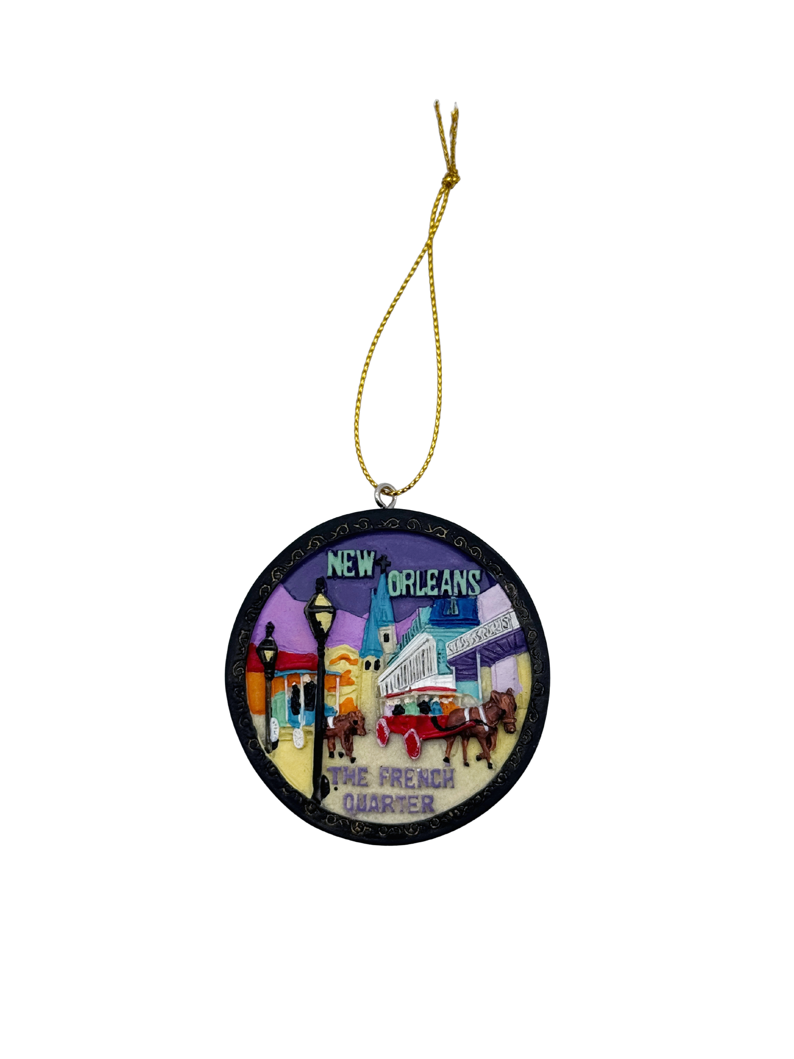 French Quarter Embossed Ornament