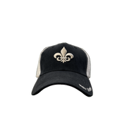 Fleur-de-Lis Suede Trucker Hat