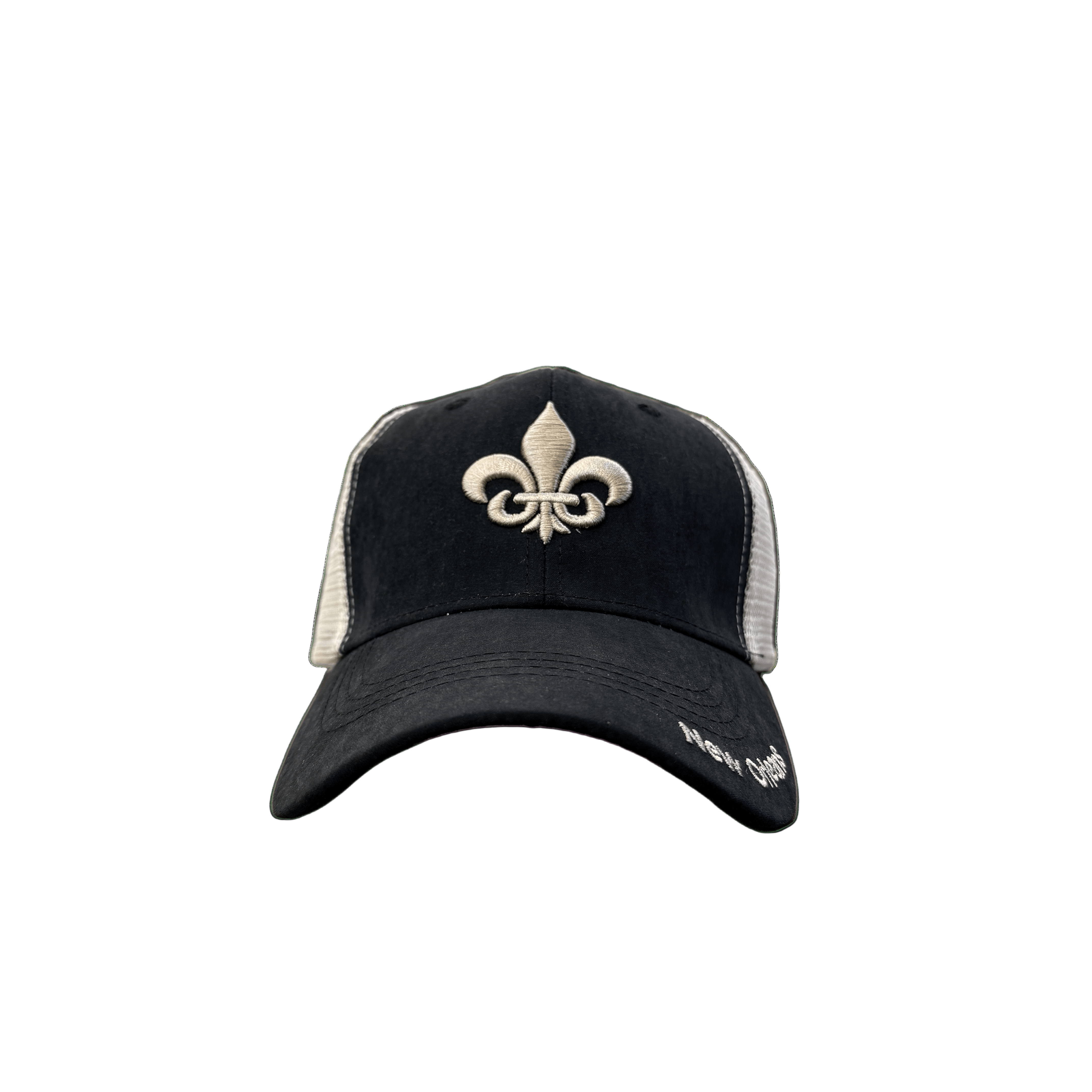 Fleur-de-Lis Suede Trucker Hat