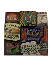 New Orleans Food Logo Magnet