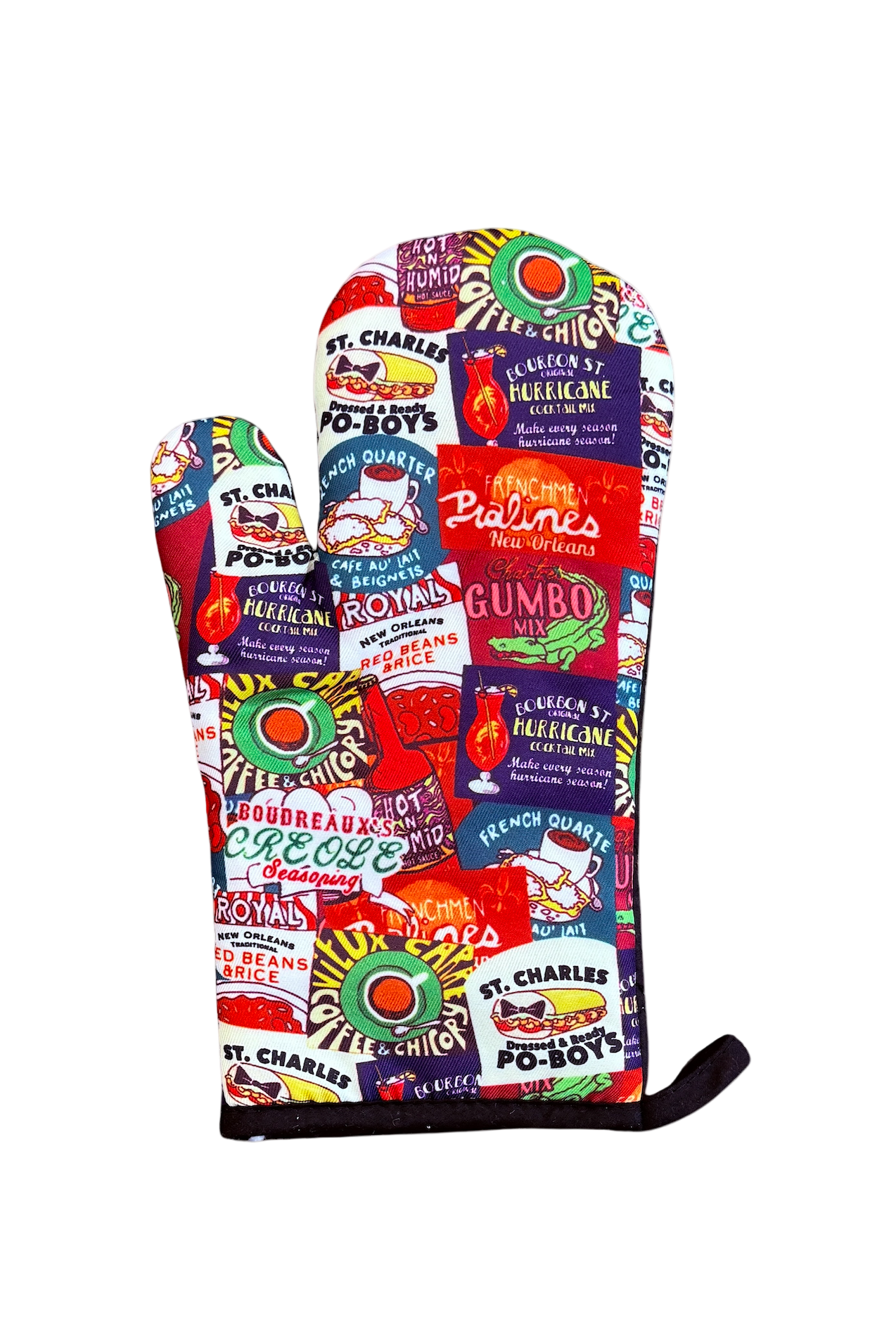 New Orleans Food Logo Oven Mitt