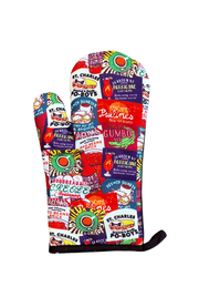 New Orleans Food Logo Oven Mitt