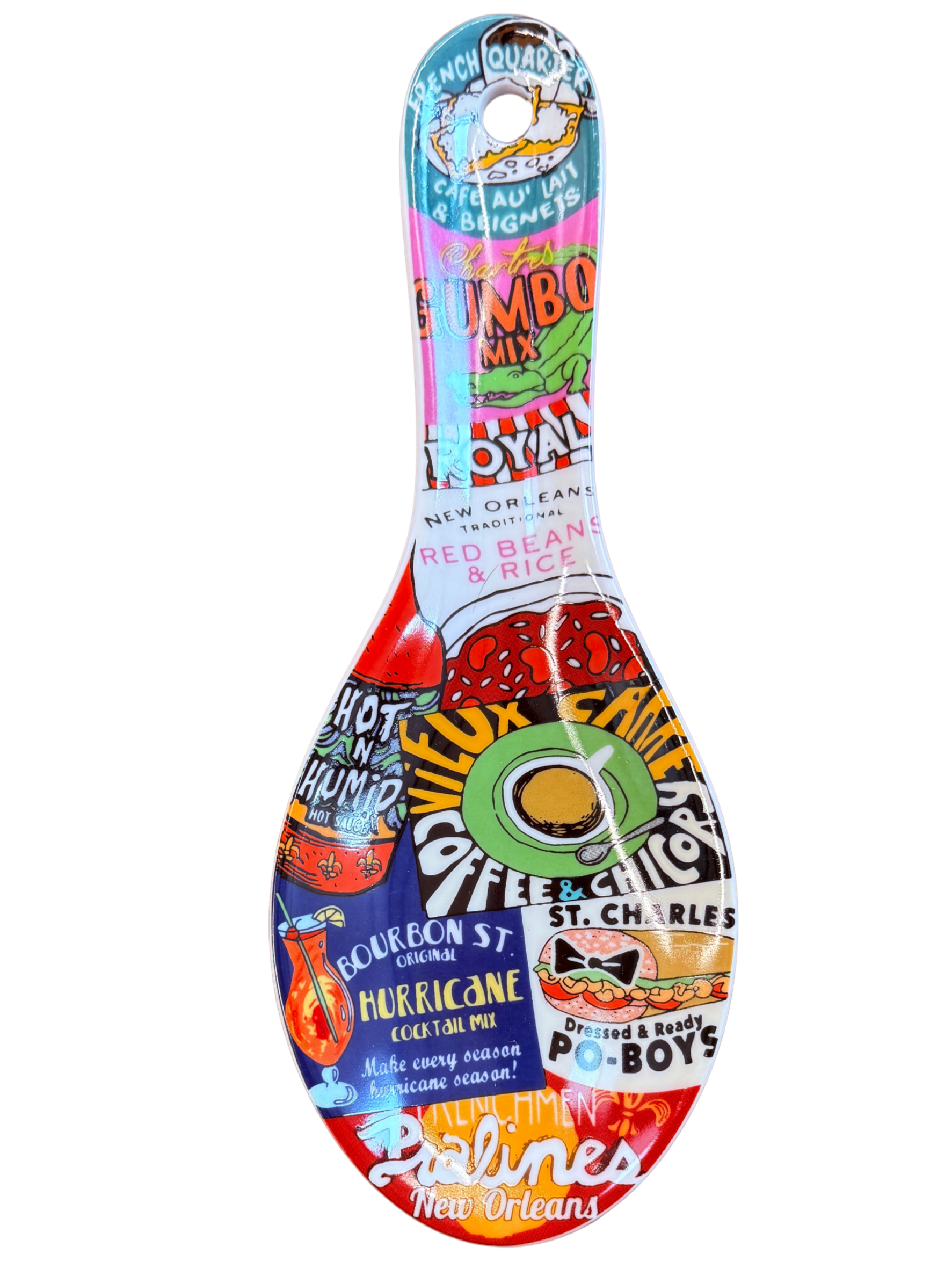 Food Logo Ceremic Spoon Rest