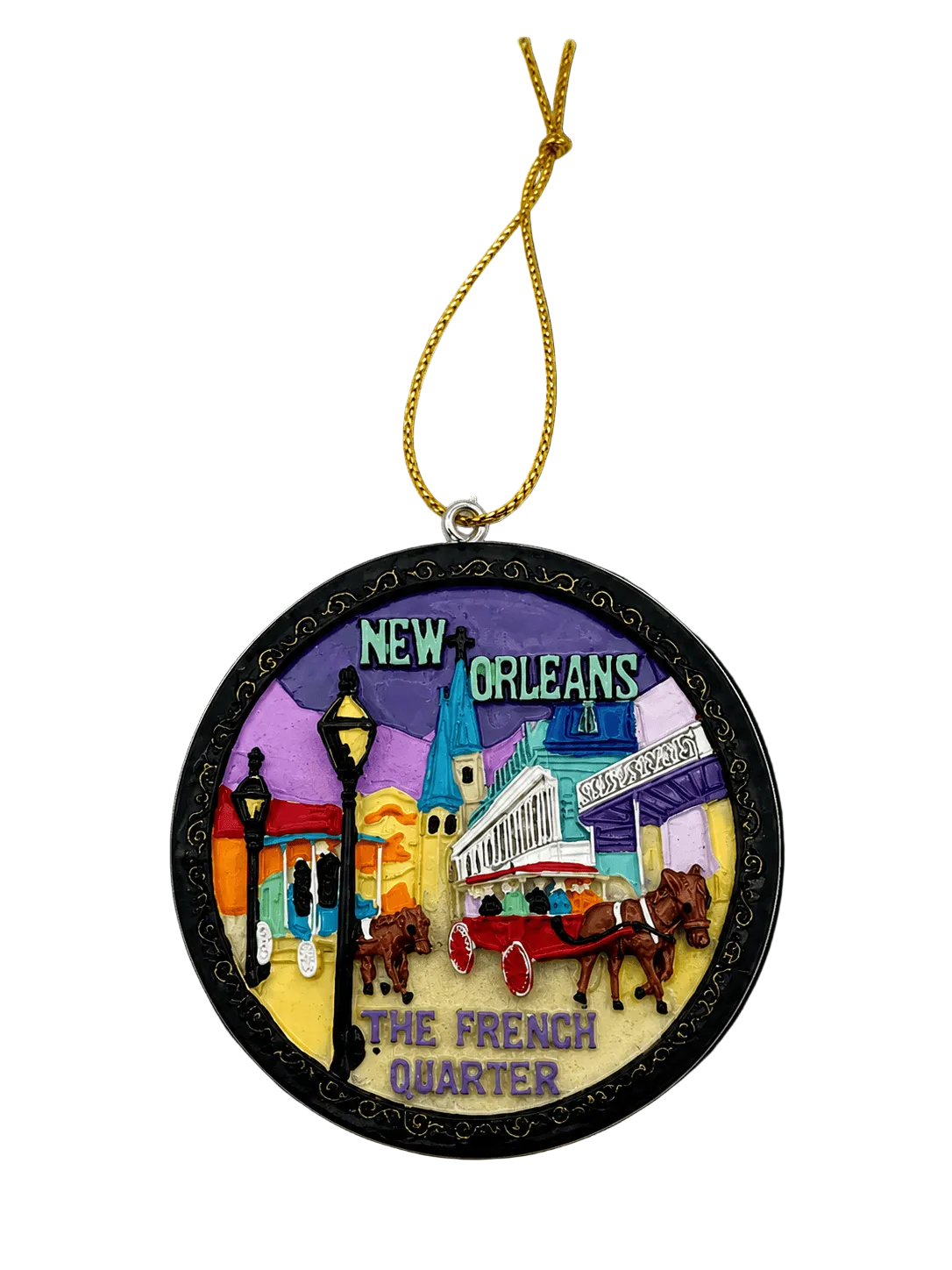 French Quarter Embossed Ornament