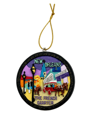 French Quarter Embossed Ornament