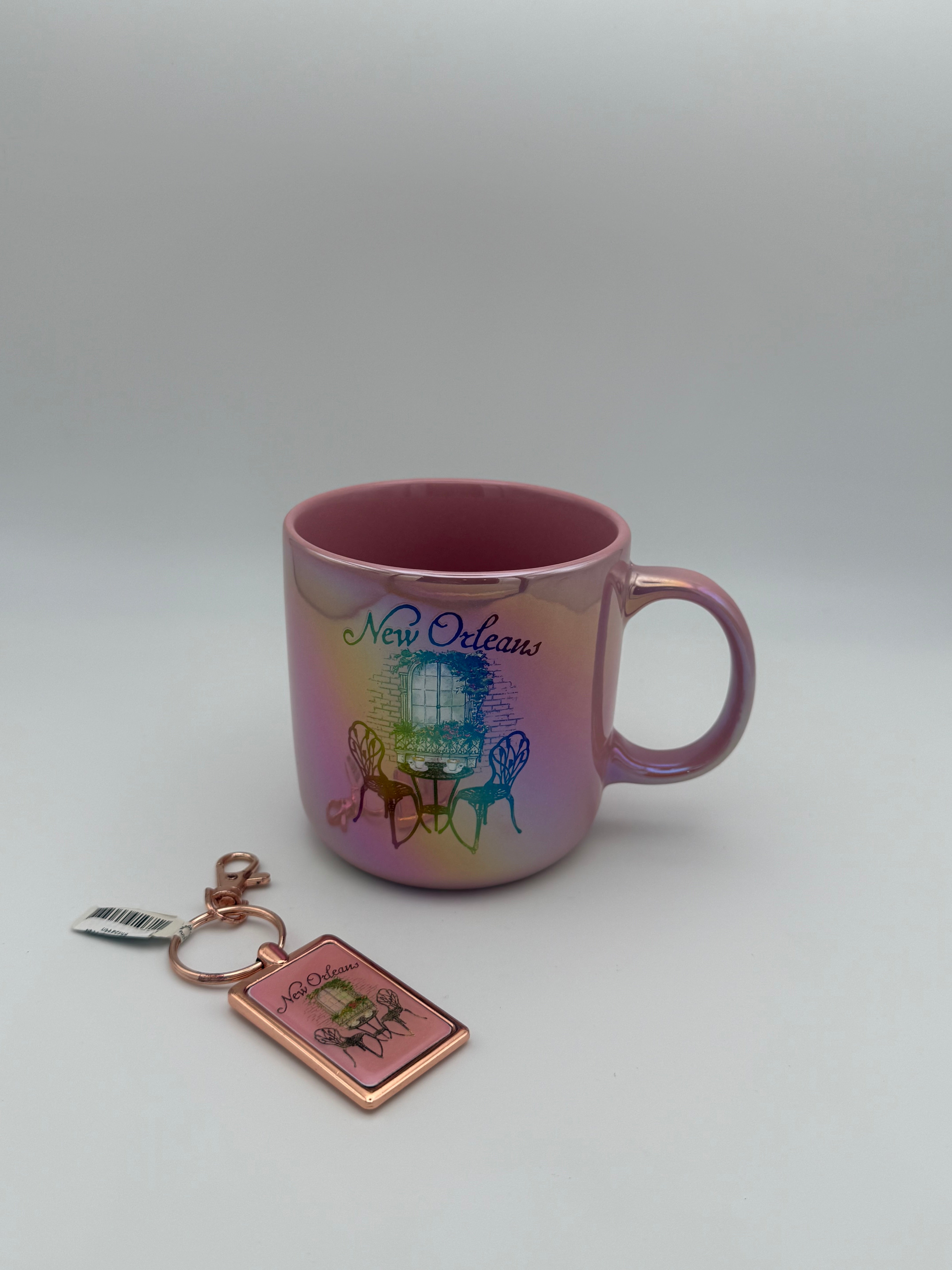 French Quarter Courtyard Keychain