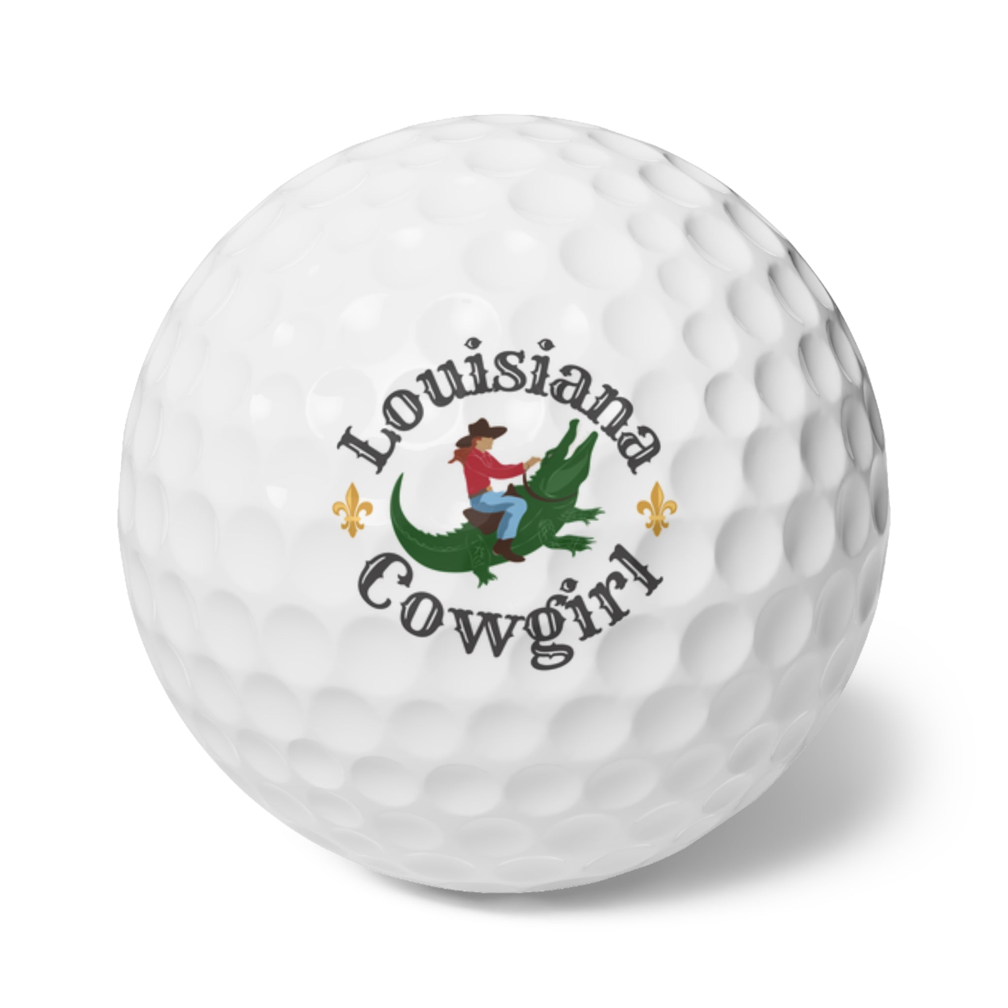 Louisiana Cowgirl Golf Ball