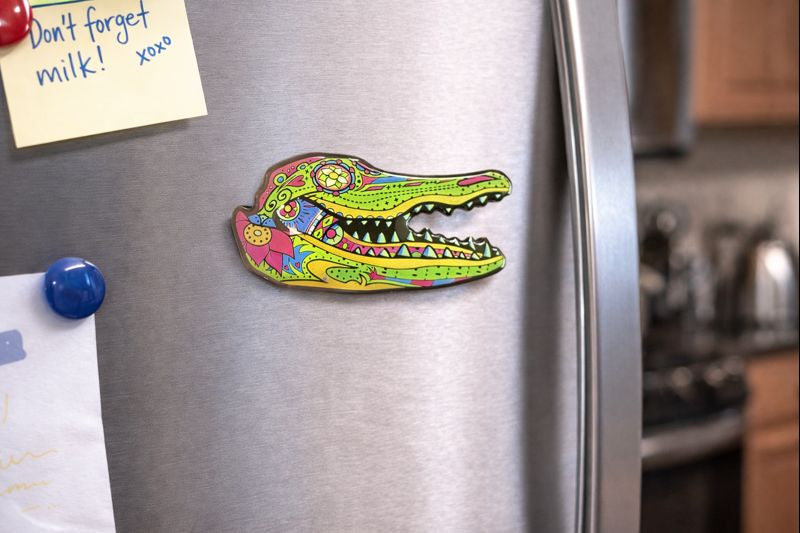 Gator Sugar Skull Magnet