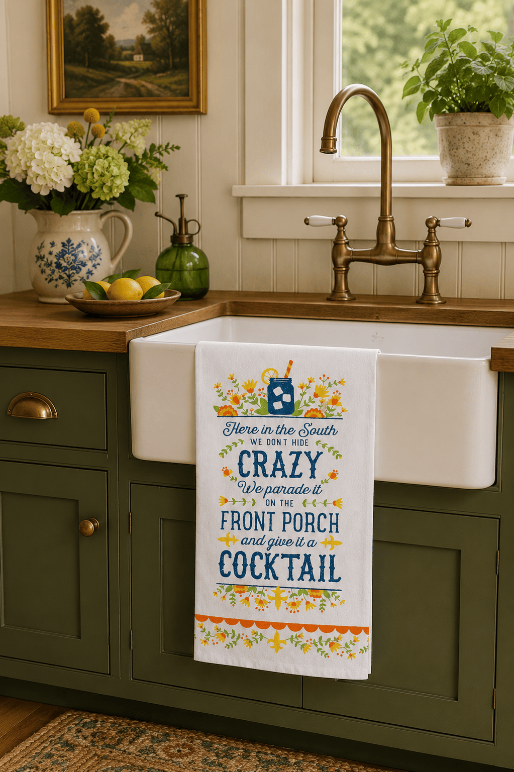 Crazy Tea Towel