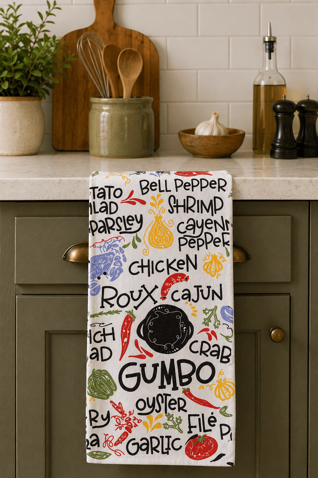 Gumbo Tea Towel