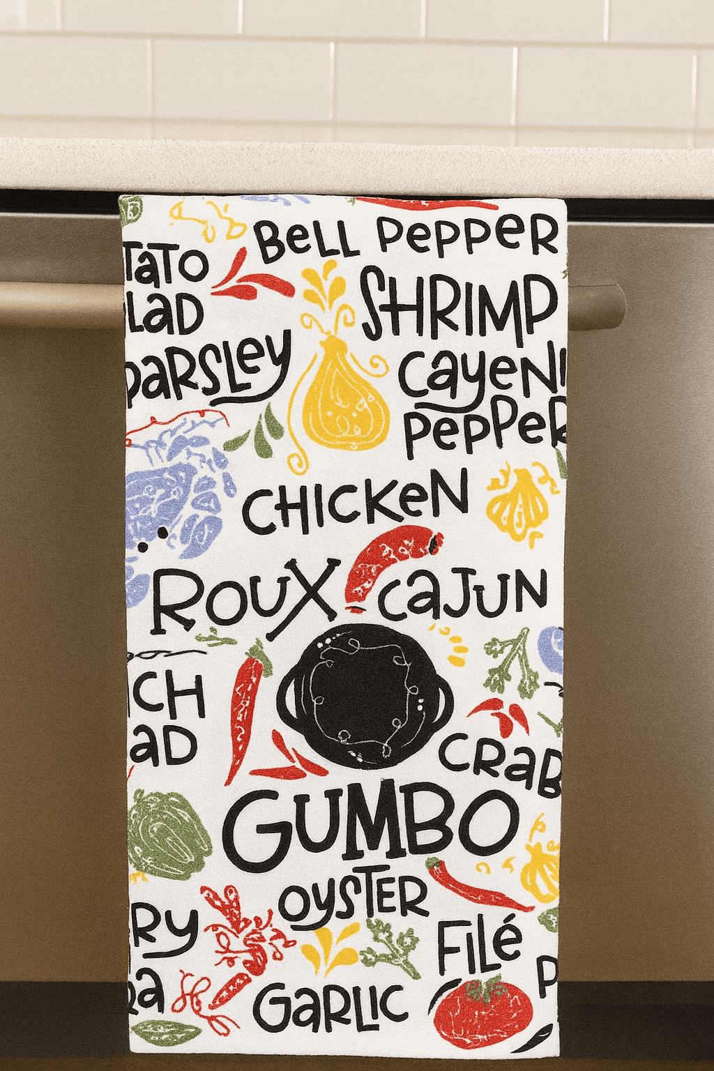 Gumbo Tea Towel
