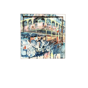 Horse and Buggy Art Print Magnet