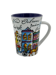 Calligraphy and Carriage Scene Mug