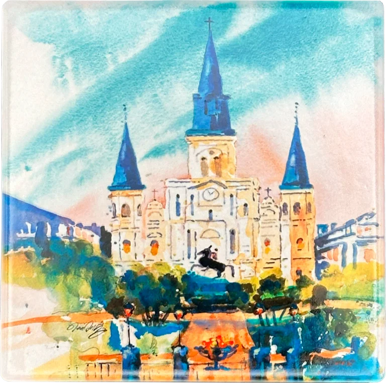 St. Louis Cathedral Ceramic Coaster